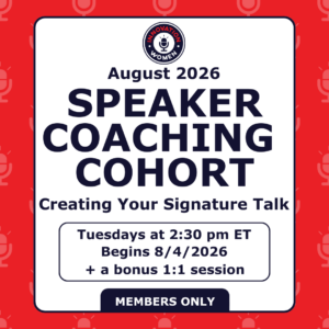 Speaker Coaching Cohort - August 2026