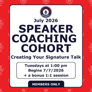 Speaker Coaching Cohort - July 2026