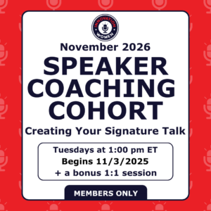 Speaker Coaching Cohort - November 2026