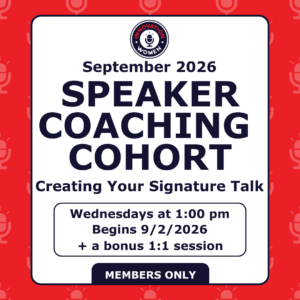 Speaker Coaching Cohort - Sept 2026
