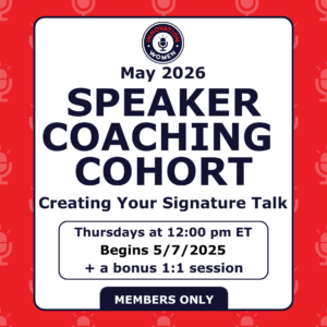 Speaker Coaching Cohort - May 2026