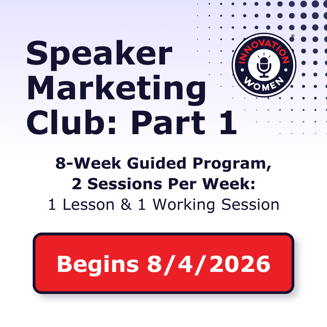 Innovation Women Speaker Marketing Club Part 1