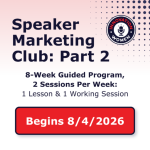 Innovation Women Speaker Marketing Club Part 2