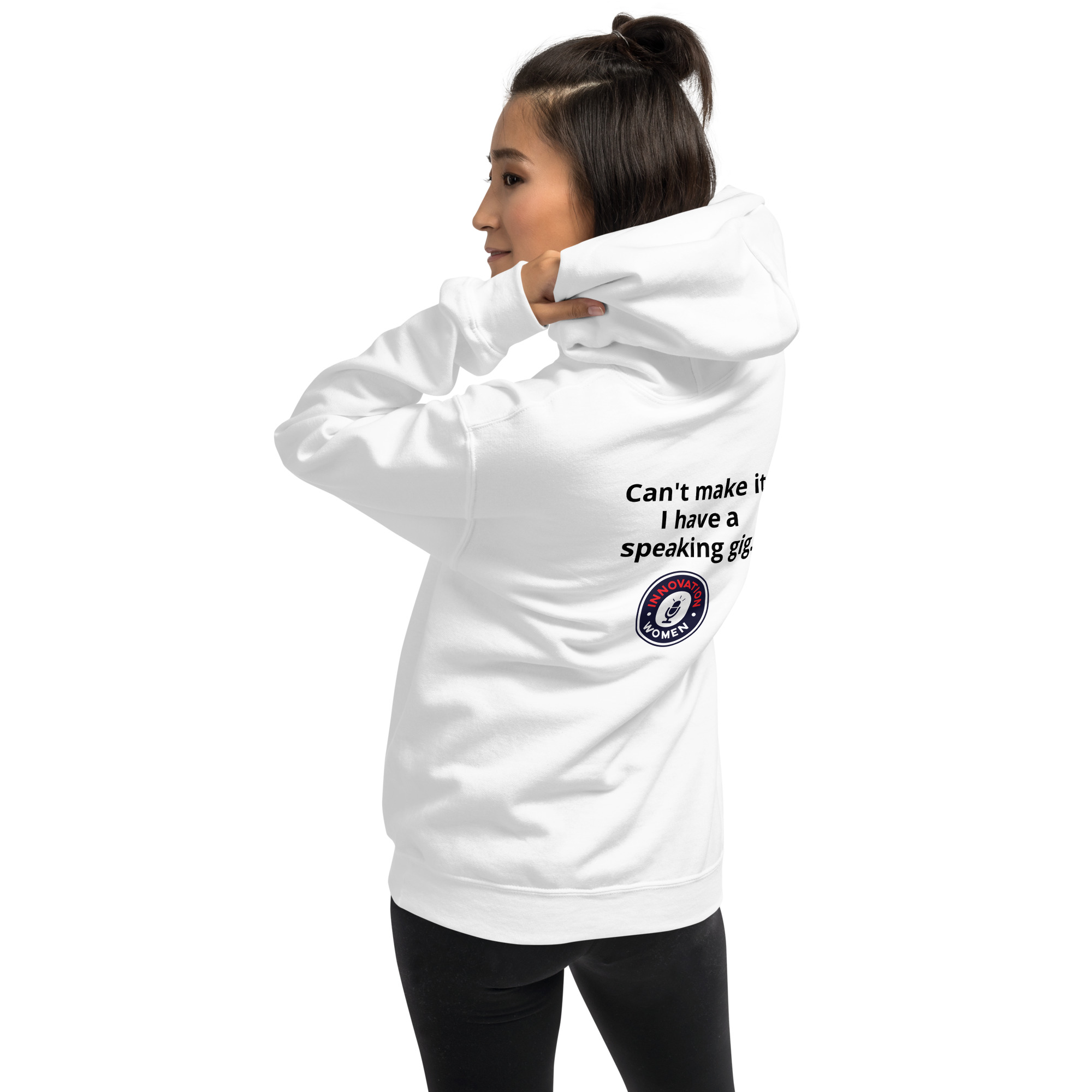 Can't Make It, I Have a Speaking Gig Hooded Sweatshirt - Image 4
