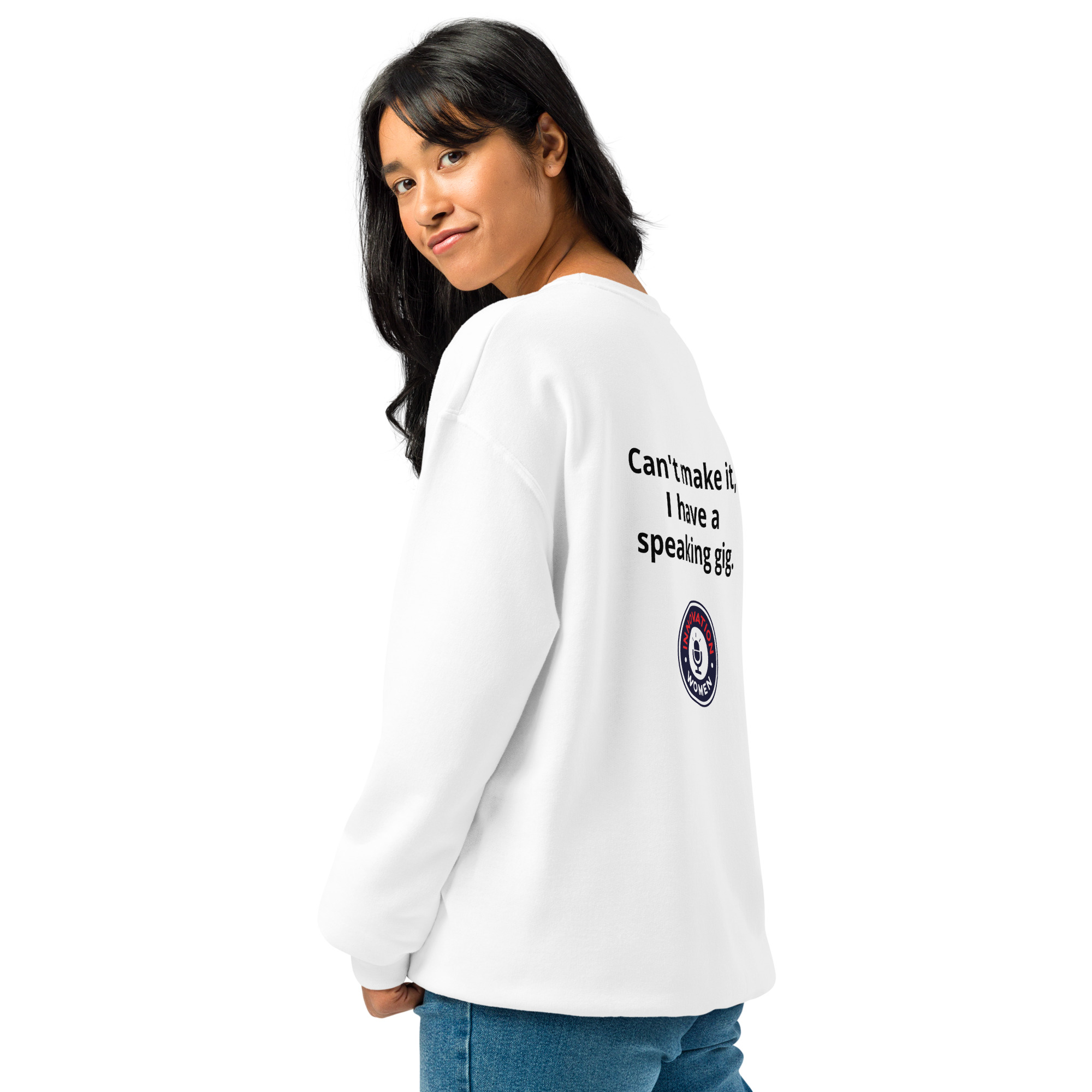 Can't Make It, I Have a Speaking Gig Crewneck Sweatshirt - Image 4